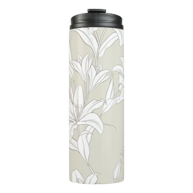 Flowers Pattern 9 Thermal Tumbler (Front)