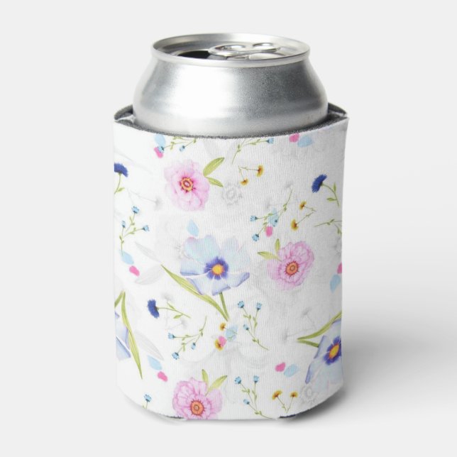 Flowers Pattern Can Cooler Fresh Spring (Can Front)