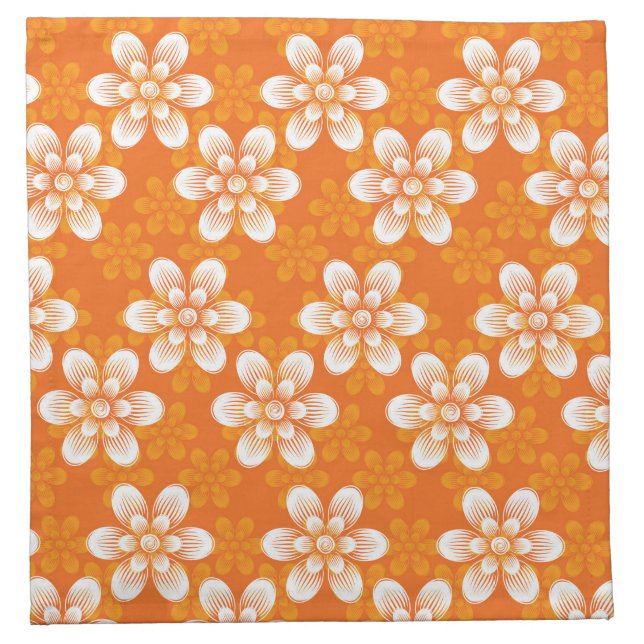 Flowers Pattern Cloth Napkin (Front)