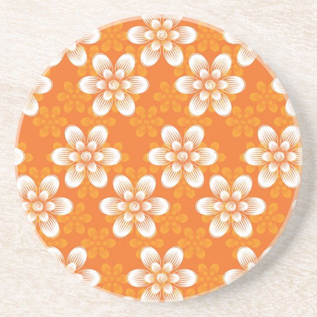 Flowers Pattern Coaster (Front)
