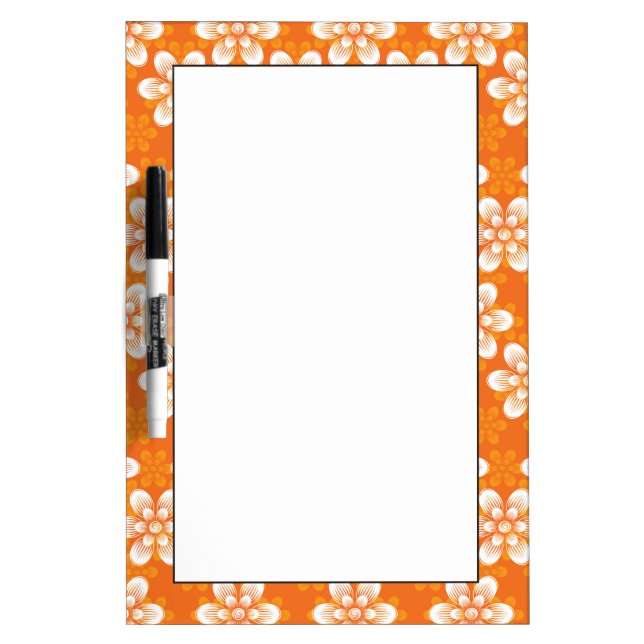 Flowers Pattern Dry Erase Board (Front)