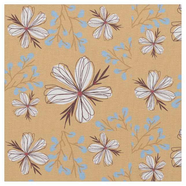 flowers pattern fabric (Close Up)