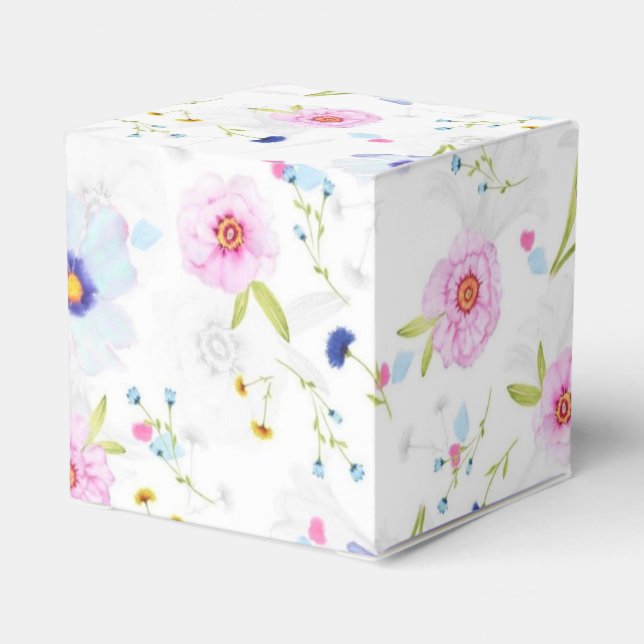 Flowers Pattern Gift Box (Back Side)