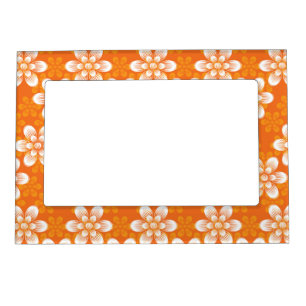 Flowers Pattern Magnetic Photo Frame