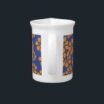 Flowers Pattern Pitcher<br><div class="desc">Flowers pattern design. Bright colors. Yellow & Blue.</div>