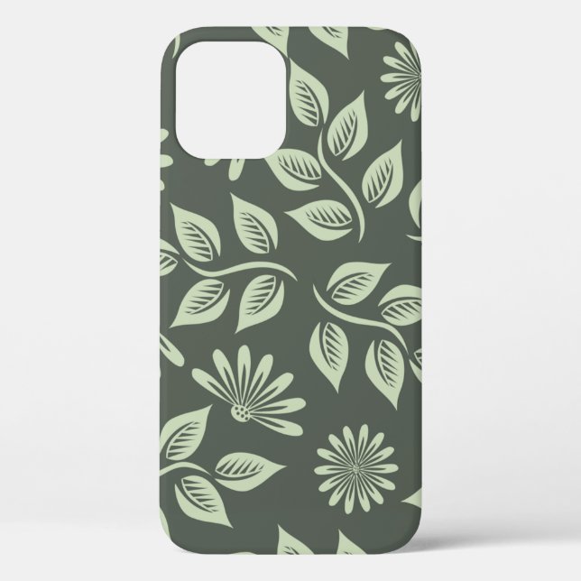 Flowers pattern spring green Case-Mate iPhone case (Back)