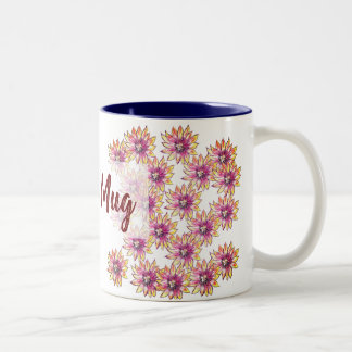 Flowers  Pattern Two-Tone Coffee Mug