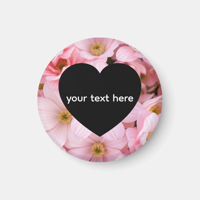 flowers personalised magnet (Front)