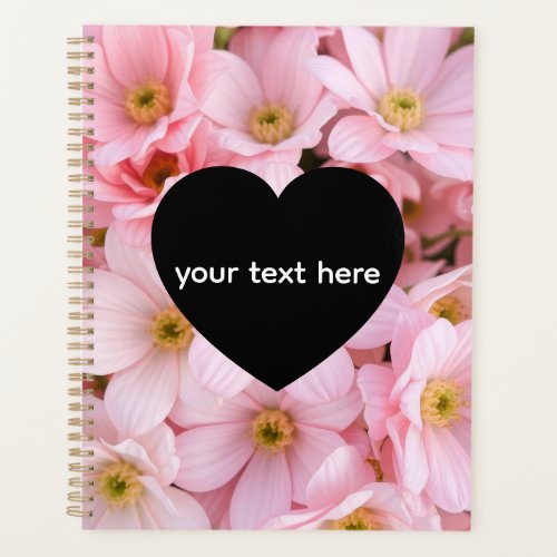 flowers personalised planner