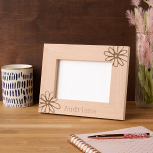Flowers Personalized Engraved Frames