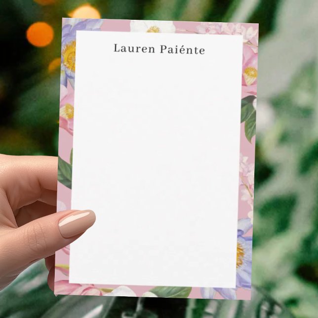 Flowers Personalized Stationery Note Card (Creator Uploaded)