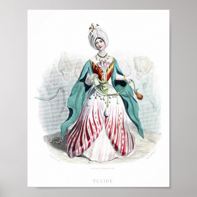 Flowers Personified -Tulip Poster (Front)