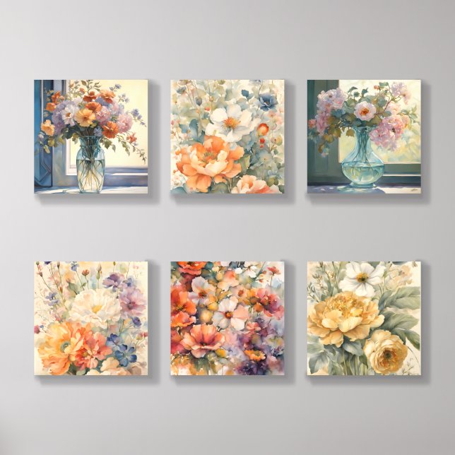 Flowers Photo Tile (Front Set)