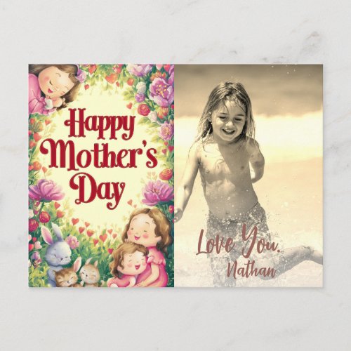 *~* Flowers Photo Whimsical  Mother&#39;s Day AP72 Holiday Postcard
