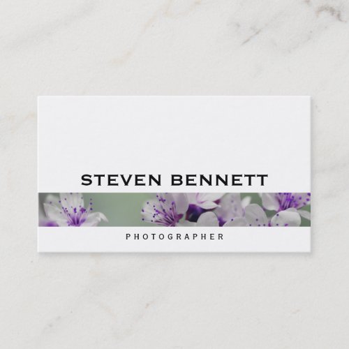 Flowers  Photography Business Card