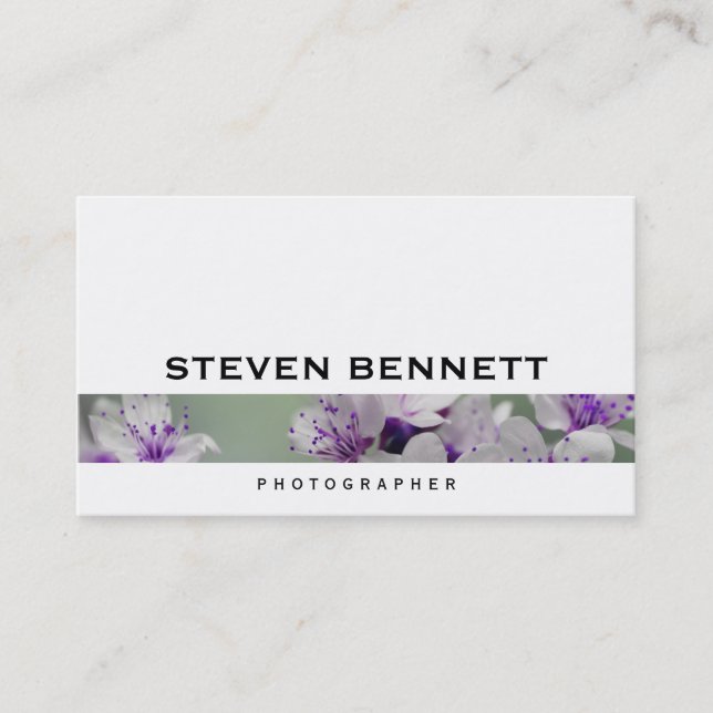 Flowers | Photography Business Card (Front)