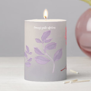 Flowers Pillar Candle