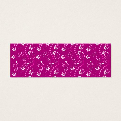 Customizable flowers pink business card templates