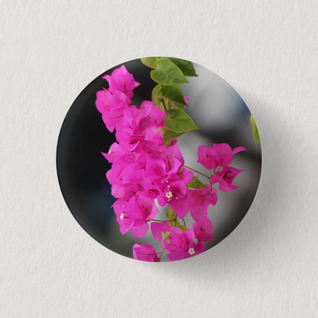 flowers pink button (Front)
