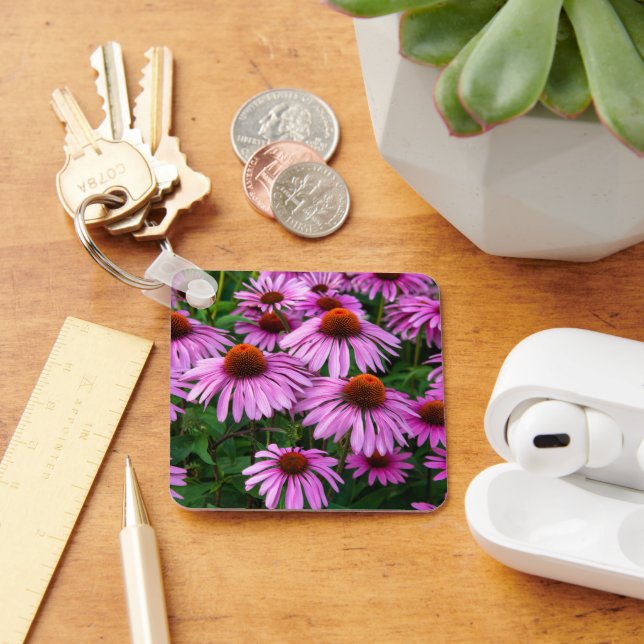 Flowers | Pink Coneflower Garden Keychain (Desk)