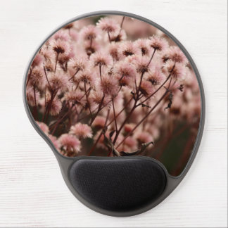 flowers pink gel mouse pad