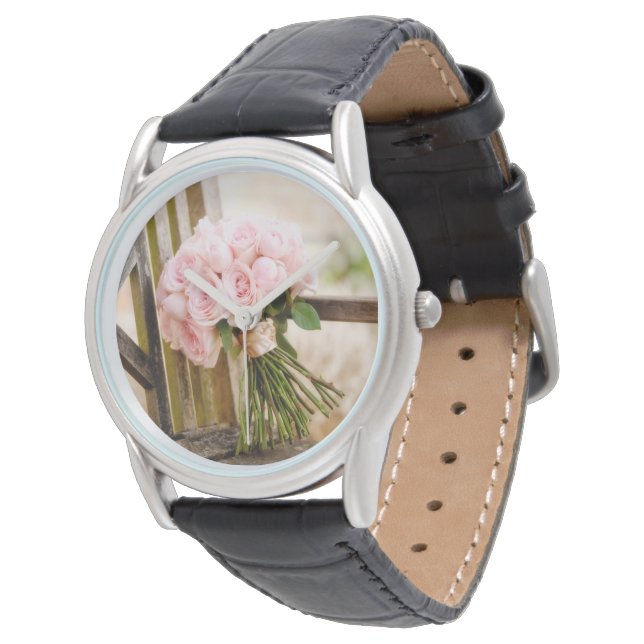 Flowers | Pink Rose Bouquet Watch (Angled)