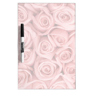 Flowers Pink Roses Dry Erase Board