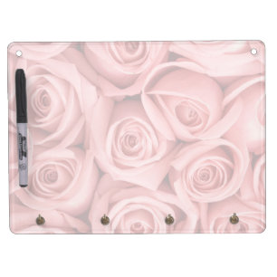 Flowers   Pink Roses Dry Erase Board With Keychain Holder