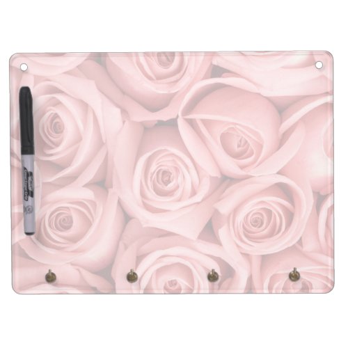 Flowers  Pink Roses Dry Erase Board With Keychain Holder