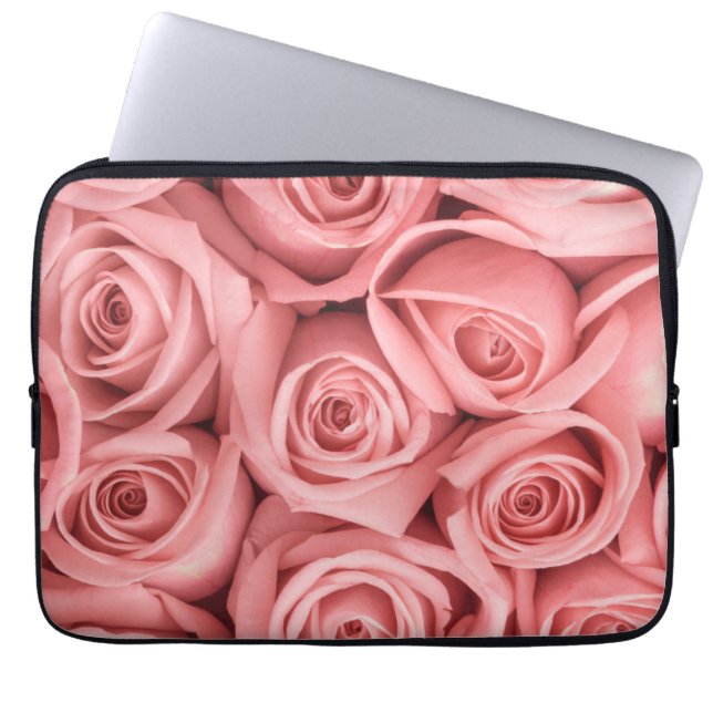 Flowers | Pink Roses Laptop Sleeve (Front)