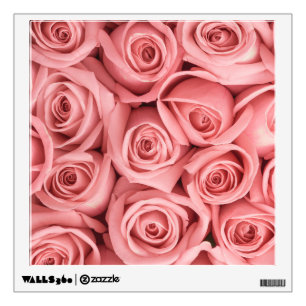 Flowers Pink Roses Wall Decal