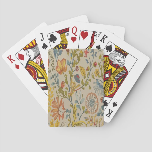 Flowers Poker Cards (Back)