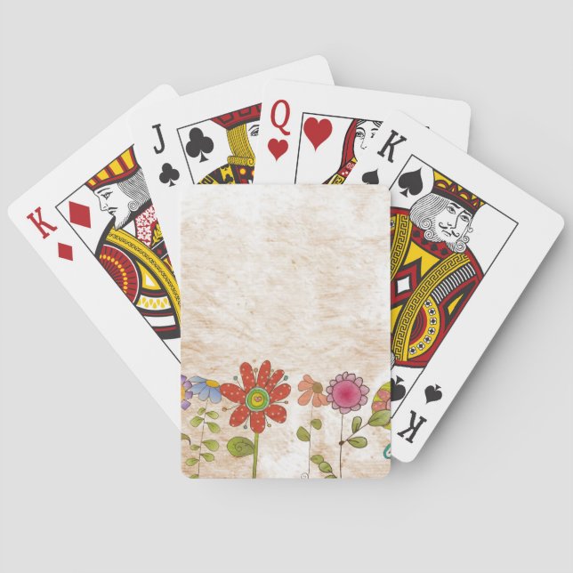 Flowers Poker Cards (Back)