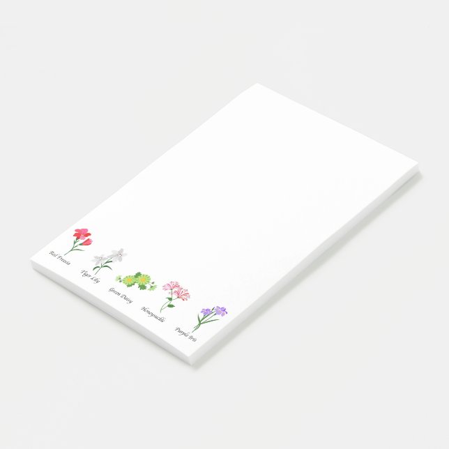 Flowers Post-it Notes (Angled)