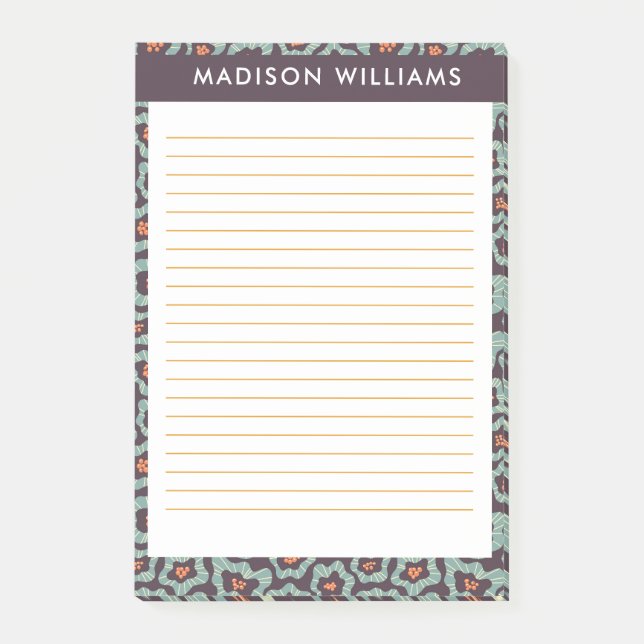Flowers  post-it notes (Front)