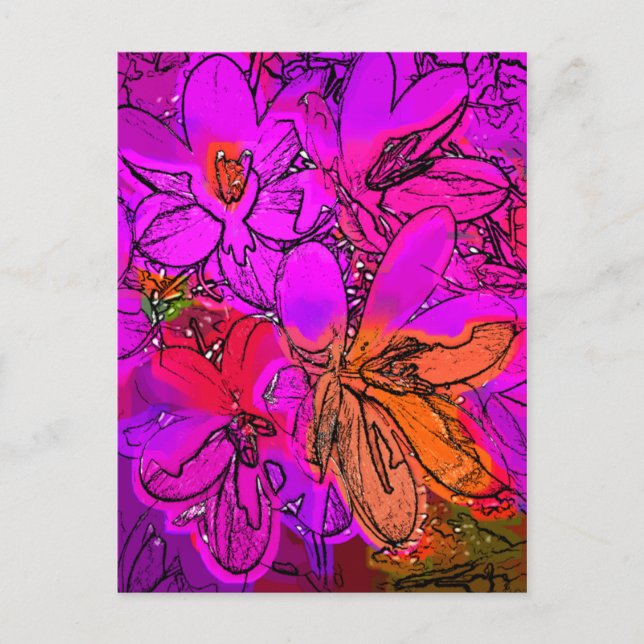 FLOWERS POSTCARD (Front)