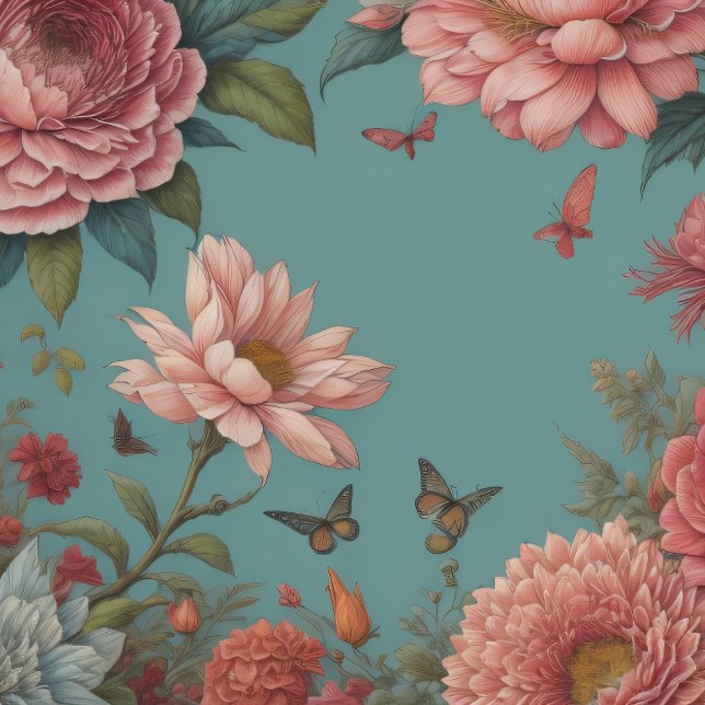 Flowers & postcard v6 vintage tissue paper (Creator Uploaded)