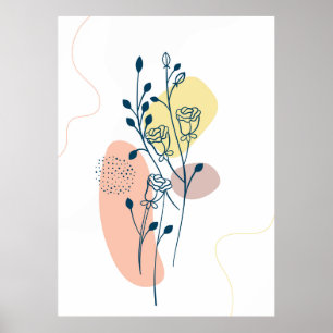 Flowers poster layout