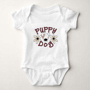 Flowers Puppy Dog T-shirts and Gifts