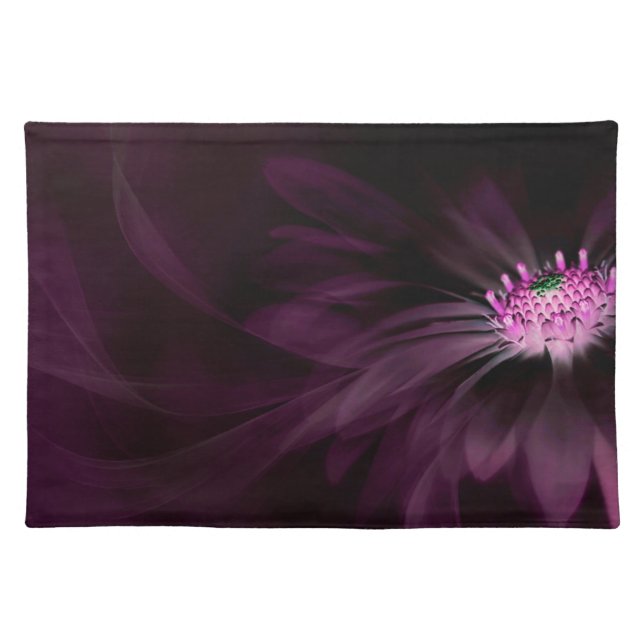 Flowers | Purple Daisy Cloth Placemat (Front)