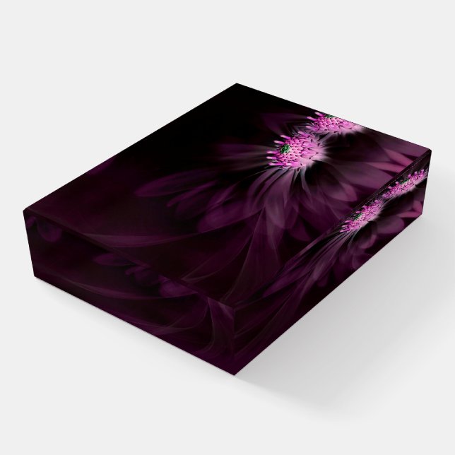 Flowers | Purple Daisy Paperweight (Angled)