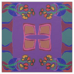 Flowers purple/ green /orange /yellow>Fabric Fabric