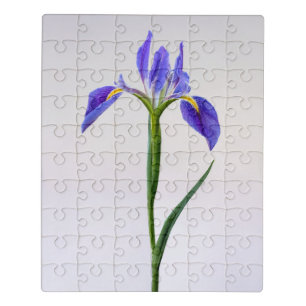 Flowers Purple Iris Flower Jigsaw Puzzle
