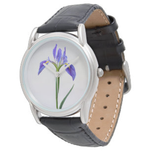 Flowers   Purple Iris Flower Watch