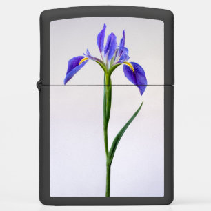 Flowers Purple Iris Flower Zippo Lighter
