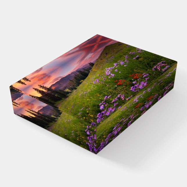 Flowers | Purple Wildflowers Colorado Paperweight (Angled)