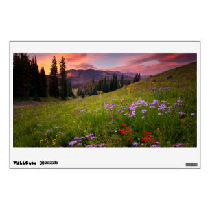 Flowers Purple Wildflowers Colorado Wall Decal