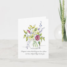 Flowers radiate happiness Card