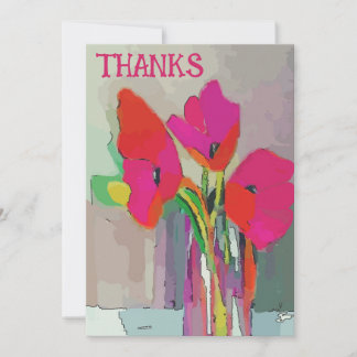 Flowers Red and Blue