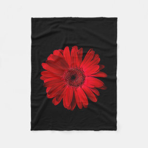 Flowers Red Gerbera Daisy Fleece Blanket